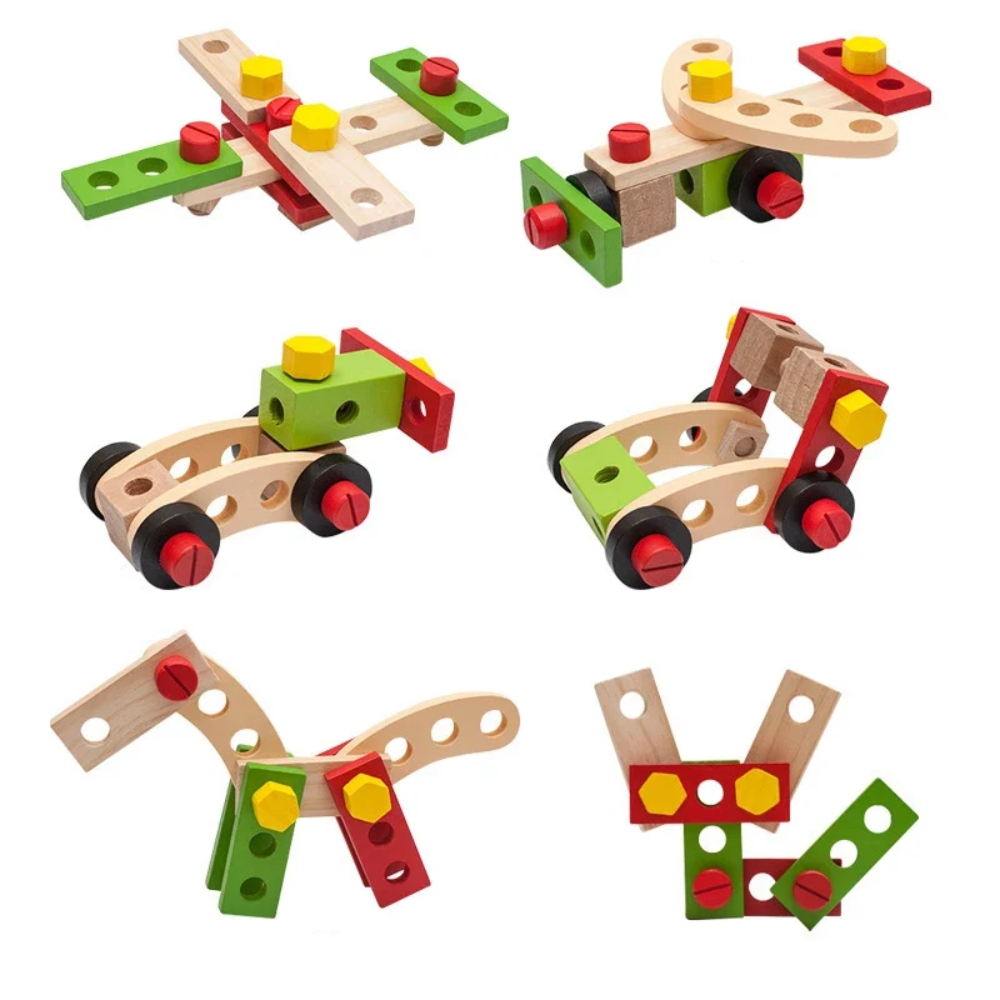 Wooden Tool Box Playset – DIY Construction & Pretend Repair Toy for Kids