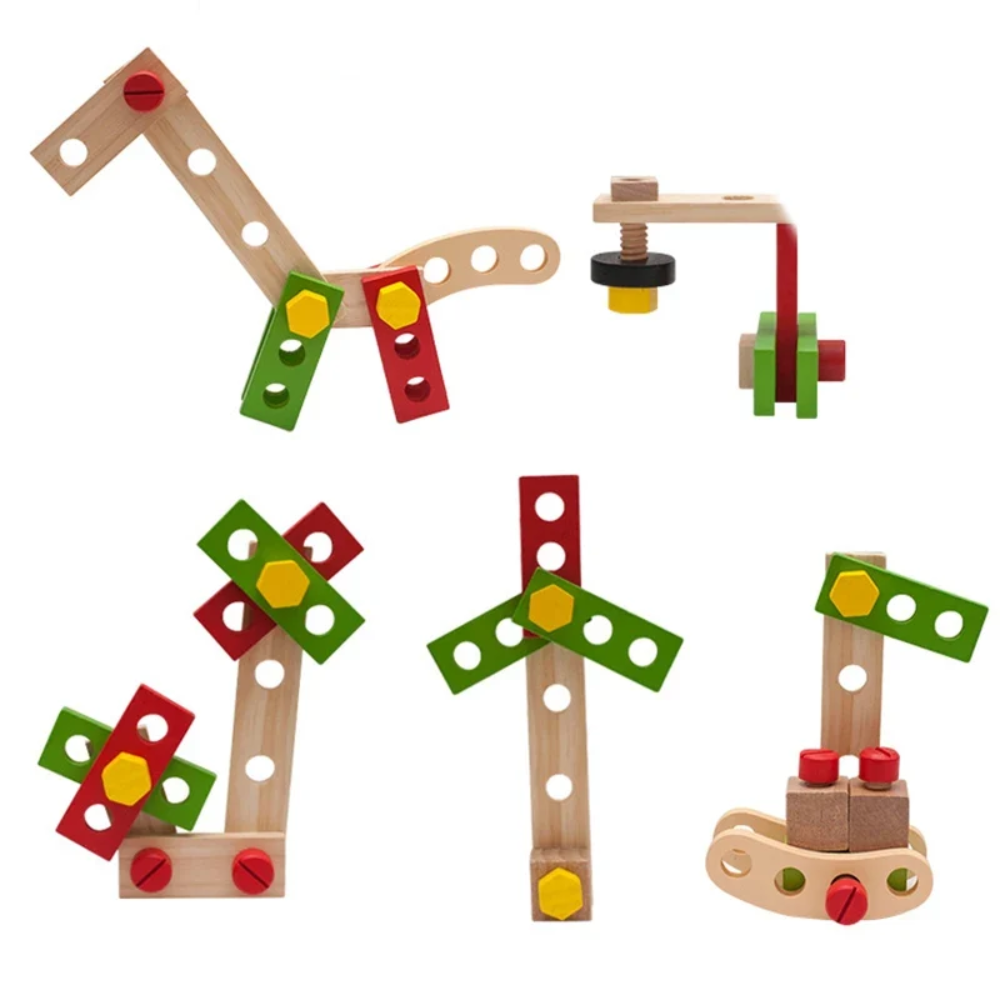 Wooden Tool Box Playset – DIY Construction & Pretend Repair Toy for Kids