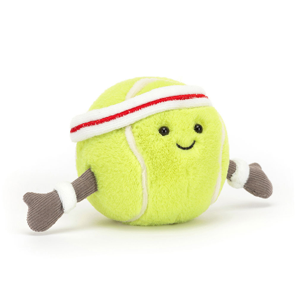 Yellow Tennis Ball Plush Toy