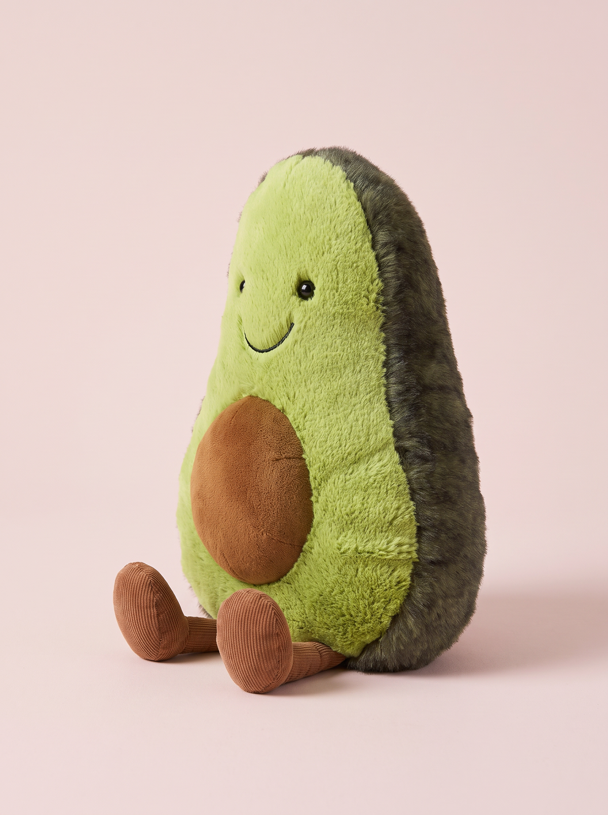 Avocado Plush Toy angled studio view
