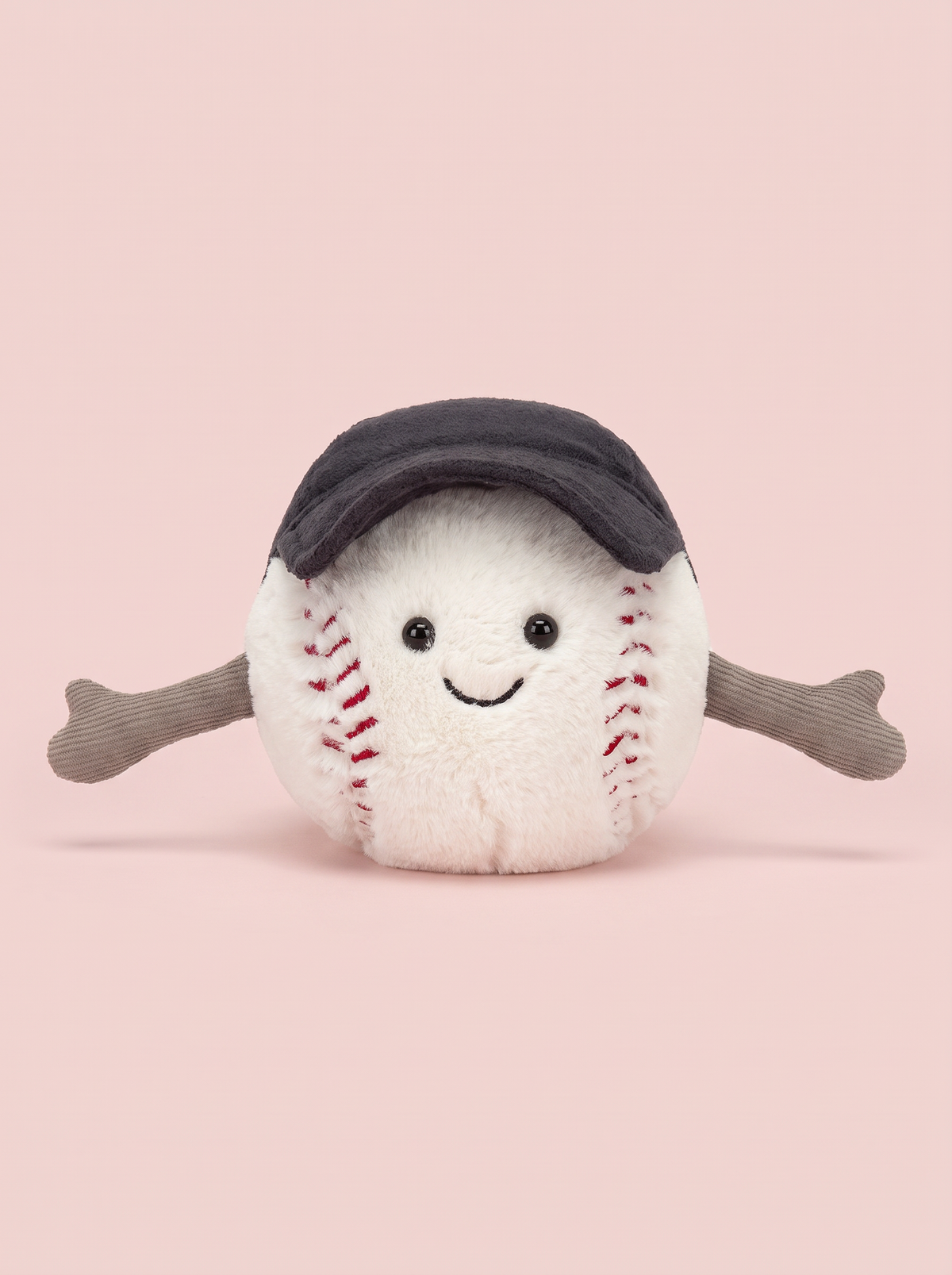 Baseball Plush Toy angled studio view