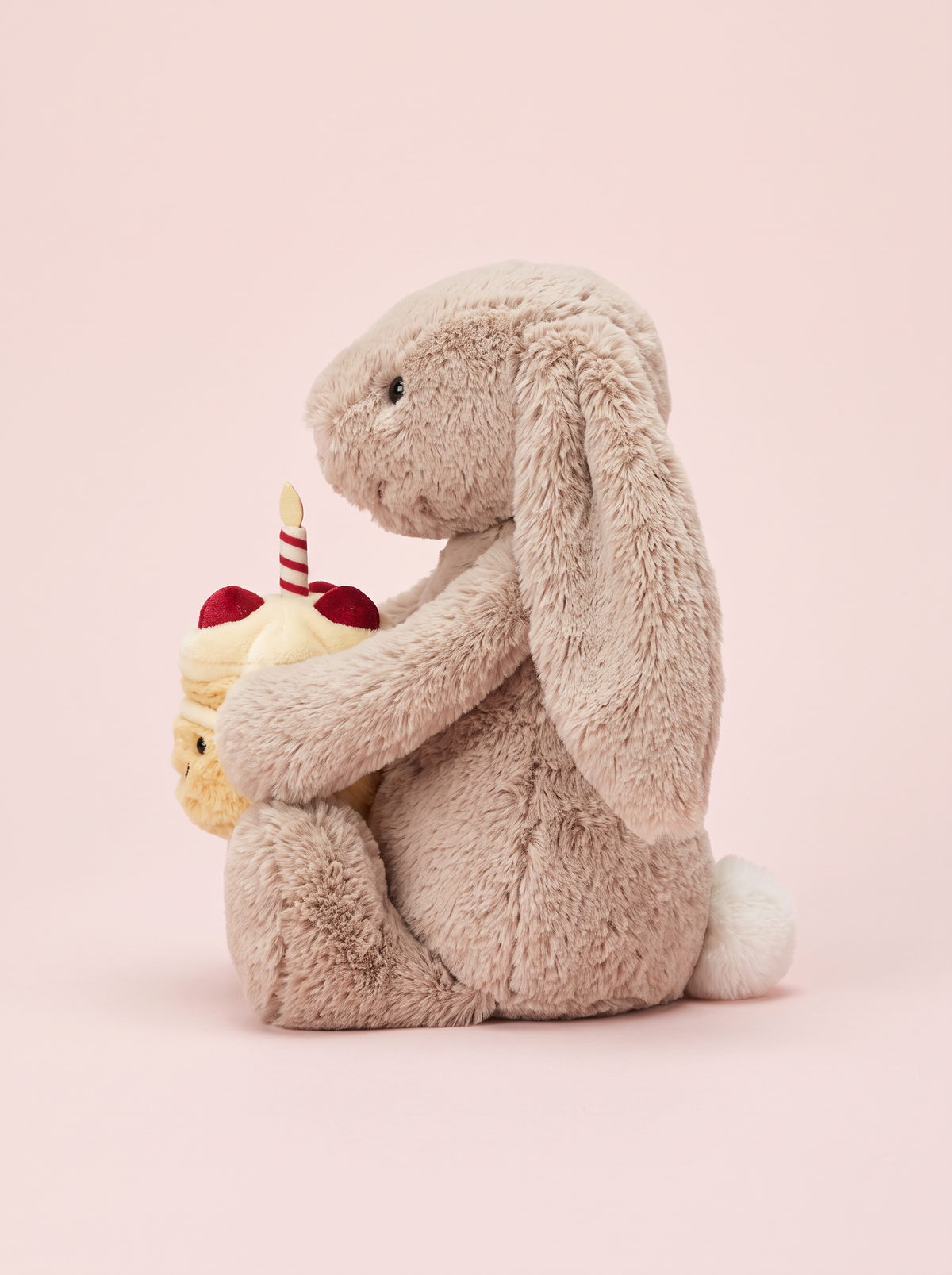 Birthday Cake Bunny Plush Toy alternate studio view