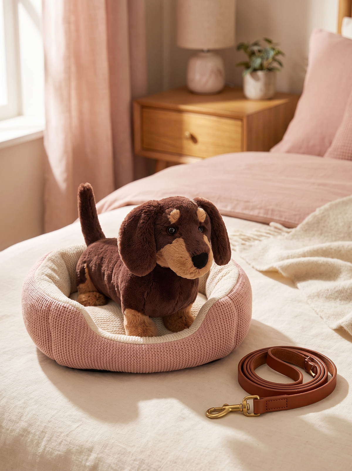Dachshund Plush Toy lifestyle scene