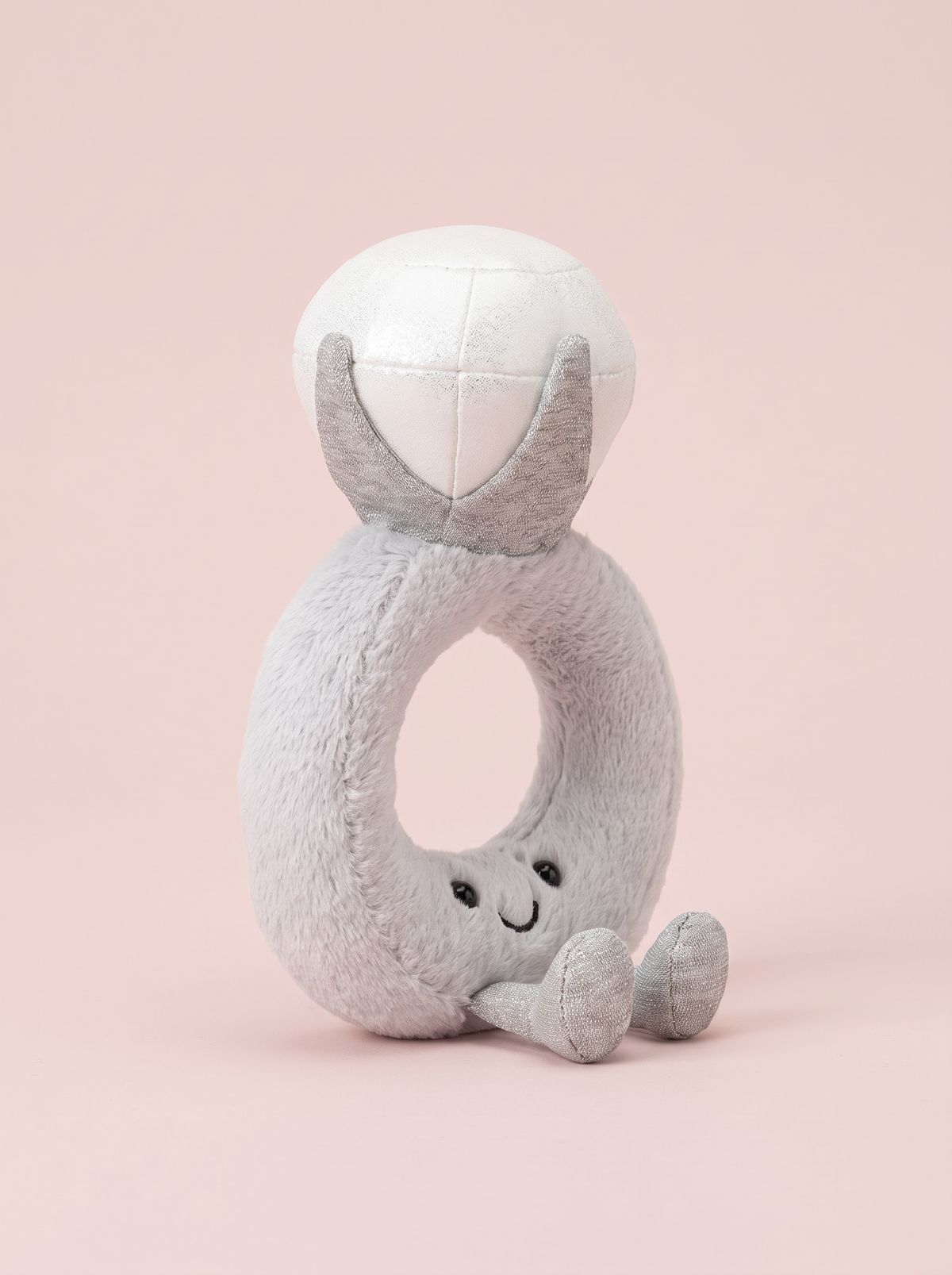 Diamond Ring Plush Toy angled studio view