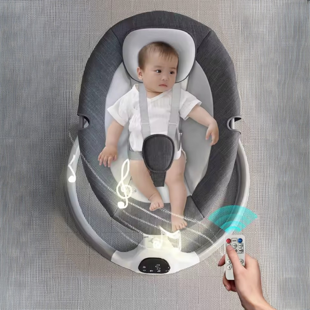 Electric Baby Swing Bouncer with Remote Control | Adjustable Recline
