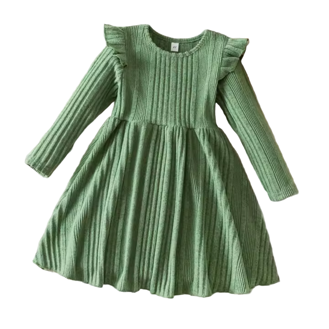 Girls Long Sleeve Knit Dress – Soft Autumn Winter Dress for Baby & Tod – My Tiny Muffin Girls Long Sleeve Knit Dress – Soft Autumn Winter Dress for Baby & Tod – My Tiny Muffin