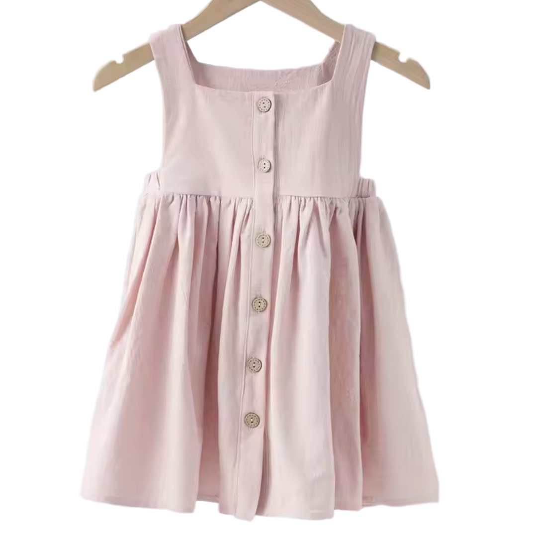 Girls Sleeveless Summer Strap Dress