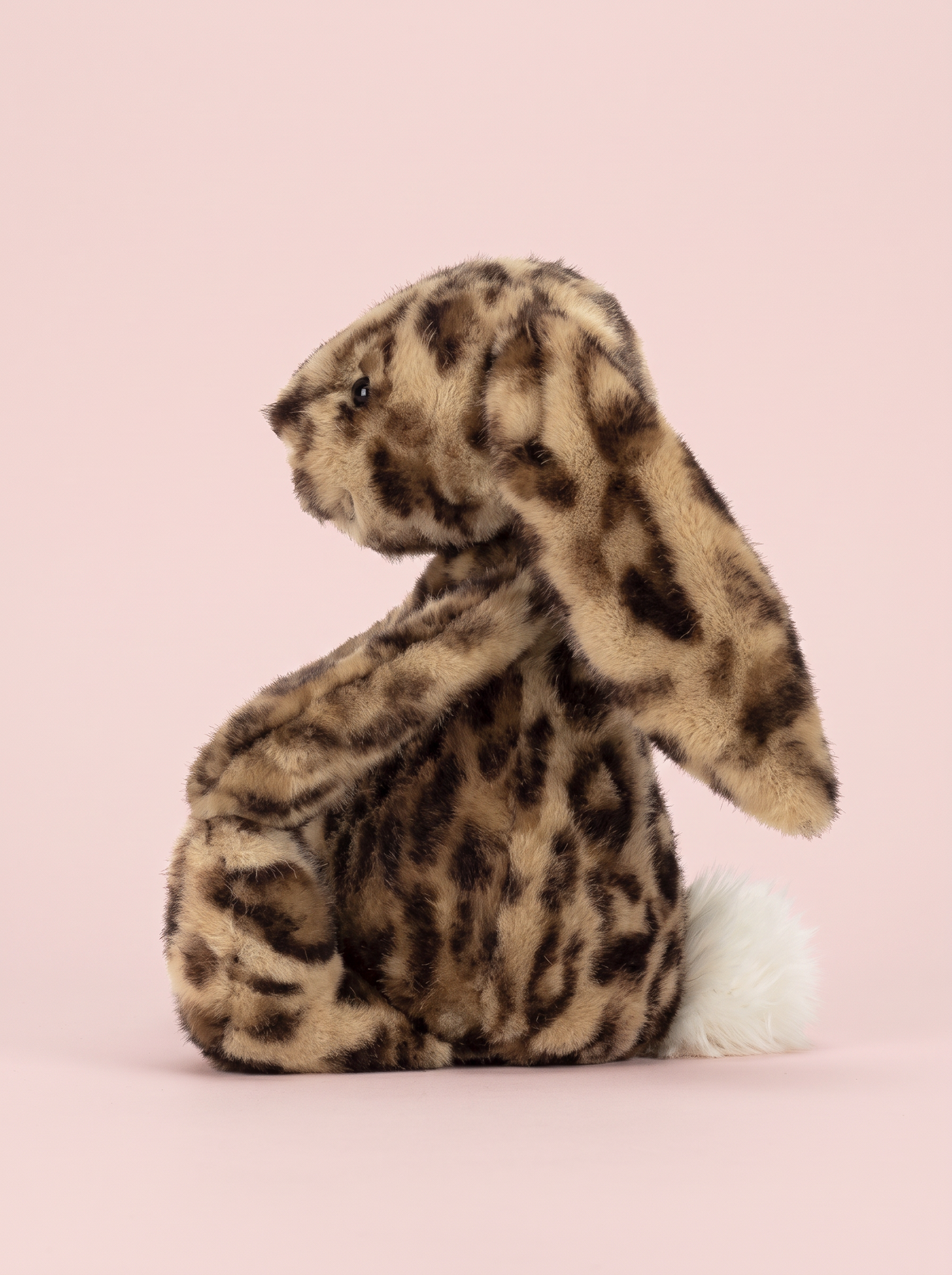 Leopard Print Bunny Plush Toy alternate studio view