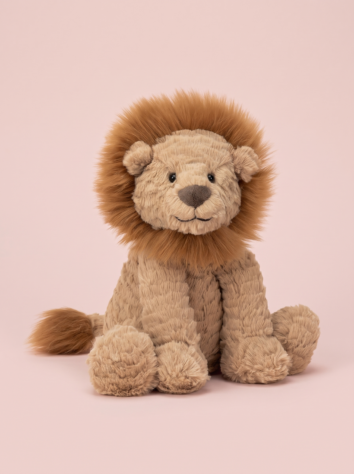 Lion Plush Toy angled studio view