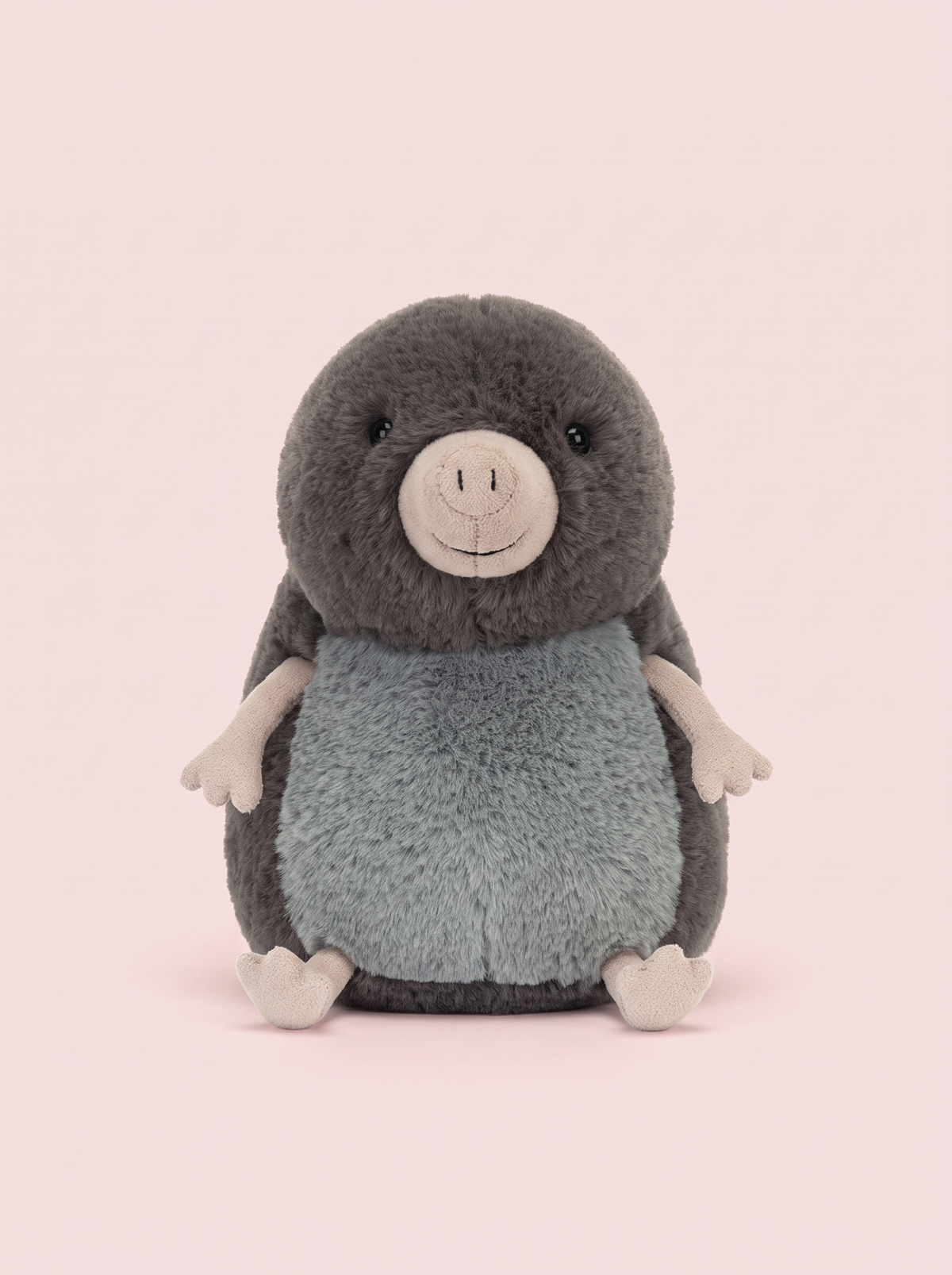 Mole Plush Toy angled studio view