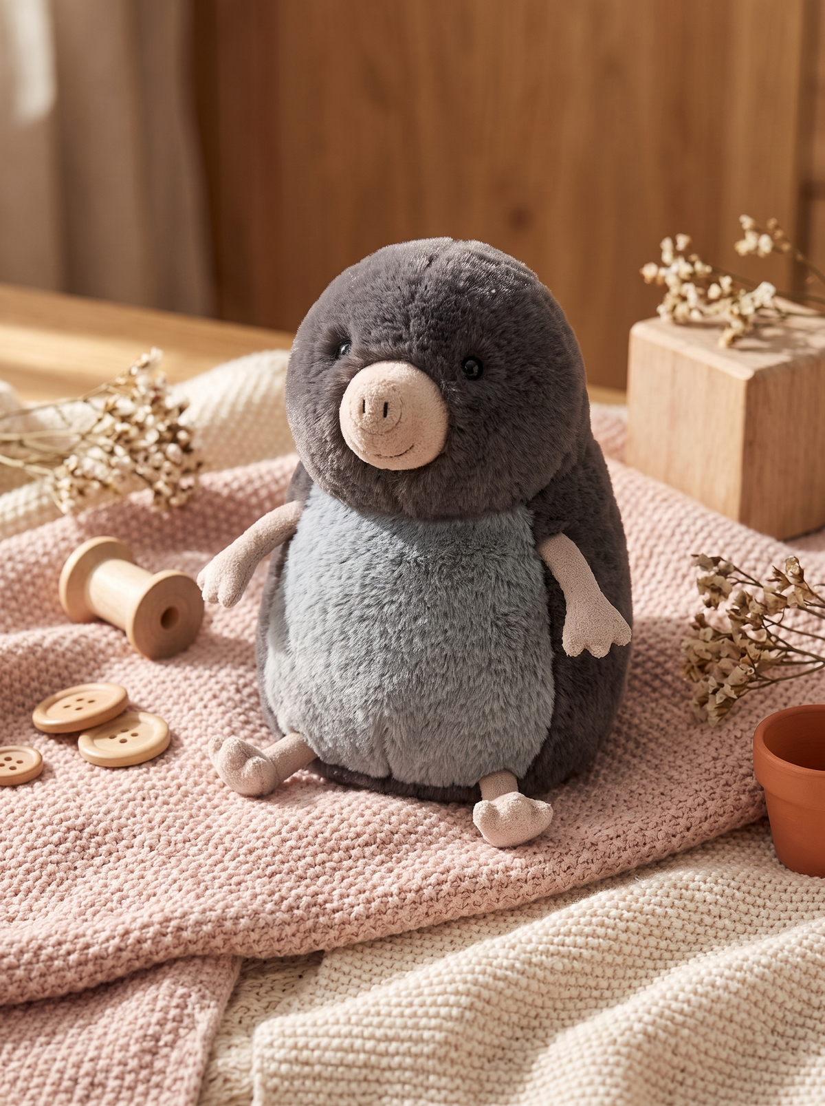 Mole Plush Toy lifestyle scene