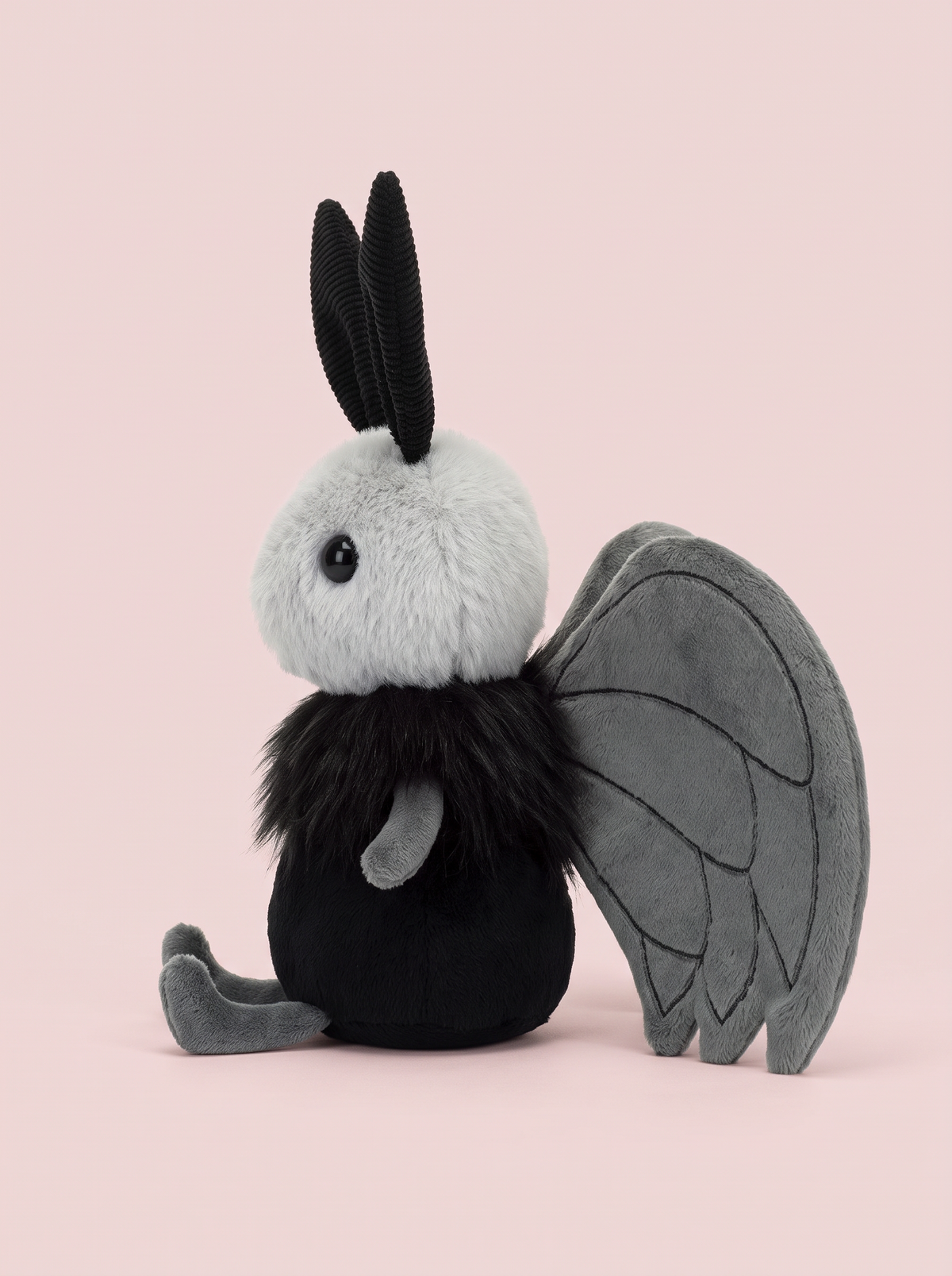Moth Plush Toy alternate studio view