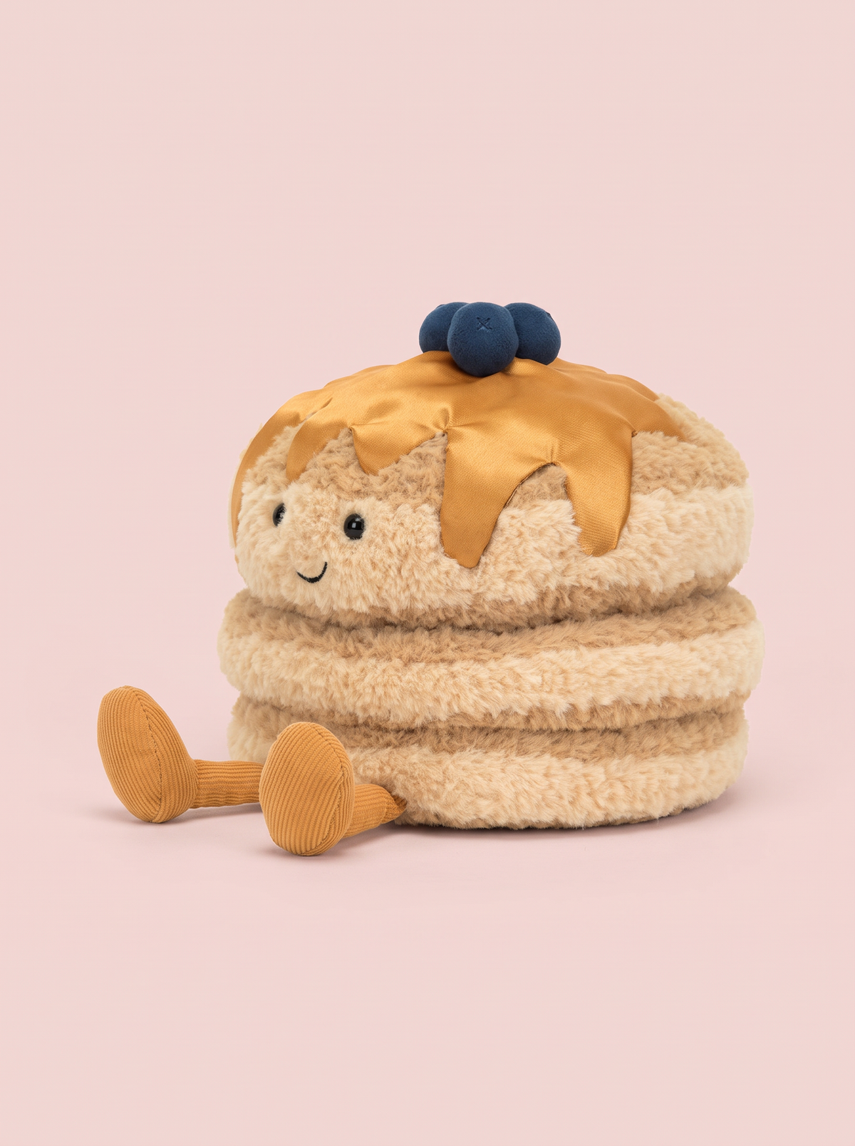 Pancake Stack Plush Toy angled studio view