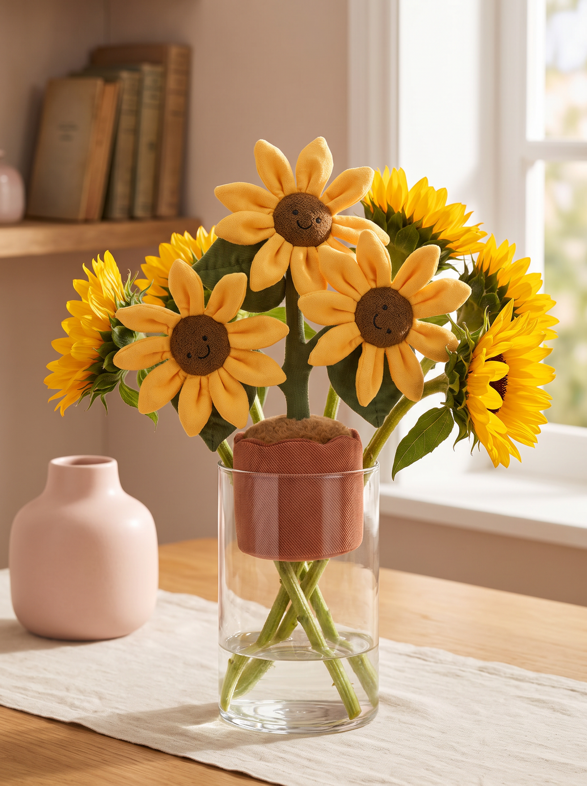 Potted Sunflower Plush Toy lifestyle scene