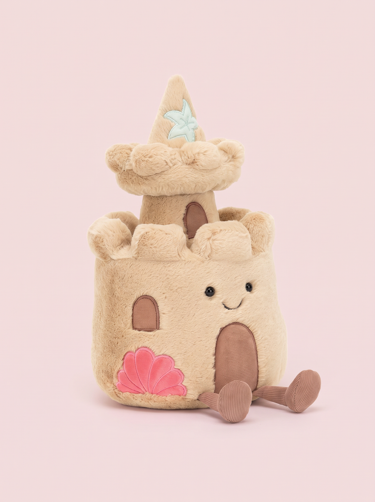Sandcastle Plush Toy angled studio view
