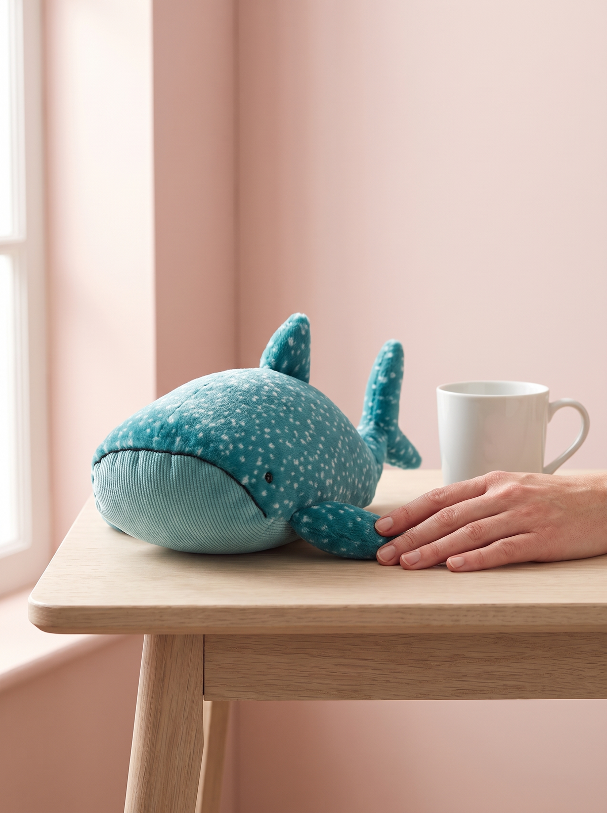 Whale Shark Plush Toy lifestyle scene